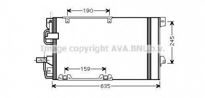 AVA QUALITY COOLING ola5326d -  Конденсатор, кондиционер